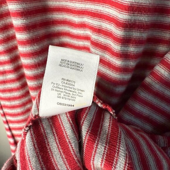 We The Free Striped Frenchie Dress Soft Knit T-Shirt 100% Cotton Size Medium - Picture 6 of 9